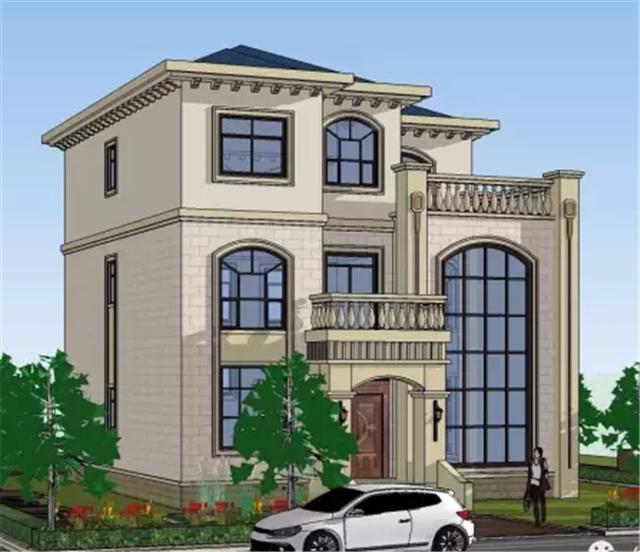 11X12米方正農村小別墅，非常符合農村的風俗，帶平面圖