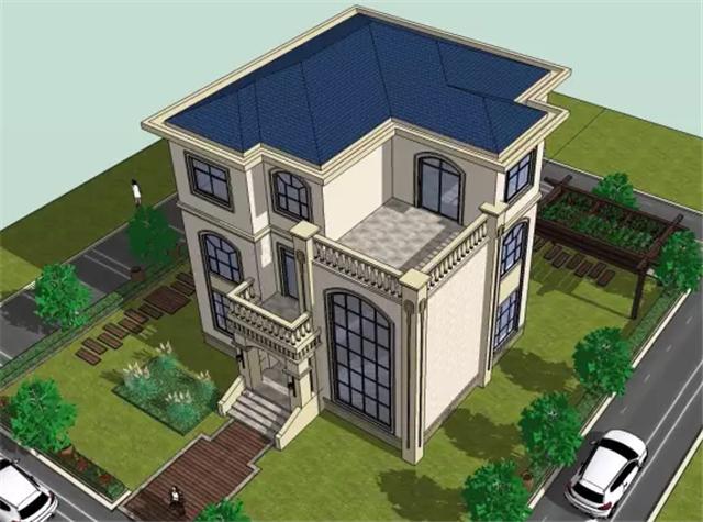 11X12米方正農村小別墅，非常符合農村的風俗，帶平面圖