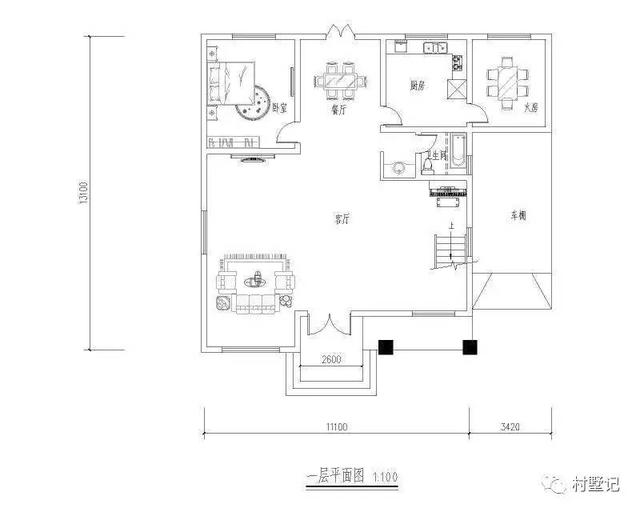 35萬挑空客廳帶車庫農村別墅，農家灶臺地氣十足