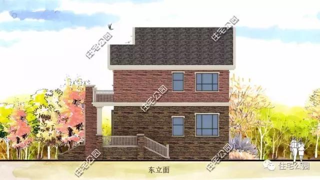 面寬進深一樣大，自建2層架空鄉(xiāng)村別墅，30萬的造價你還不看看？