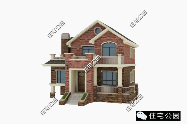 面寬進深一樣大，自建2層架空鄉(xiāng)村別墅，30萬的造價你還不看看？