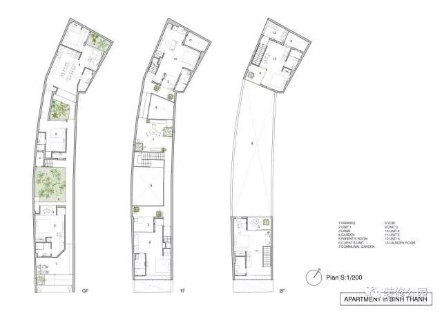 自建房屋做民宿，花磚庭院連廊不可少，狹長地塊也不怕