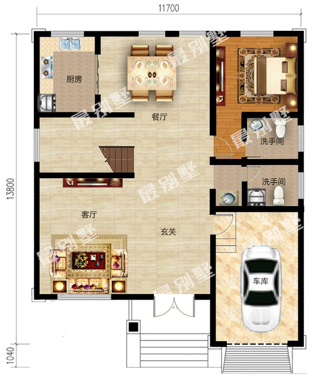 三層帶車庫的農村別墅，驚艷全村，已經買好圖紙村民都后悔沒早看到