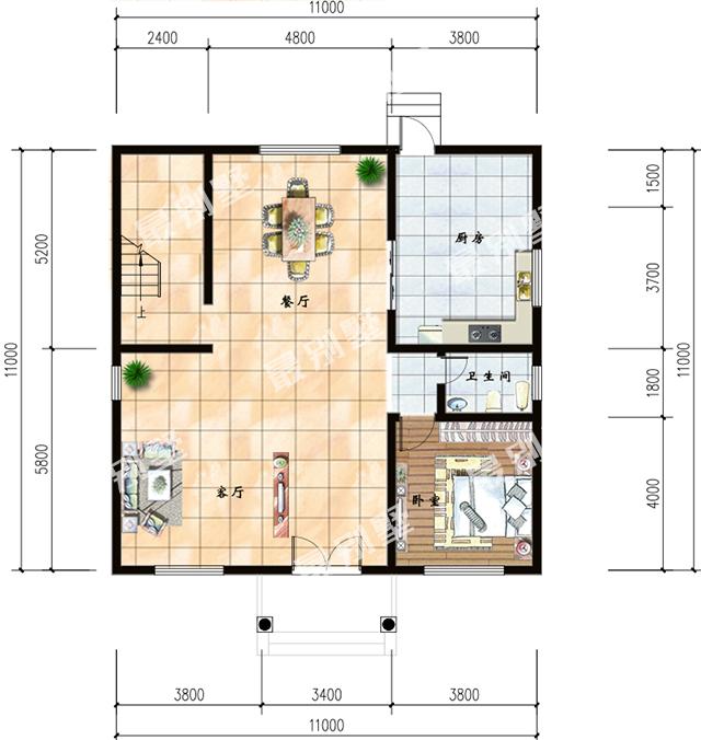 又一套農村別墅火了，村里泥瓦匠師傅都來要圖紙，好建又實用