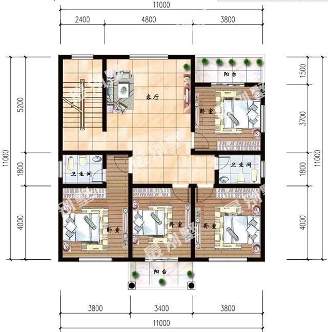 又一套農村別墅火了，村里泥瓦匠師傅都來要圖紙，好建又實用