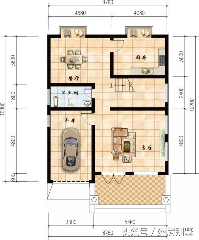 8.76×10.2米四層農村別墅，鎮長家的房子都不如這個好