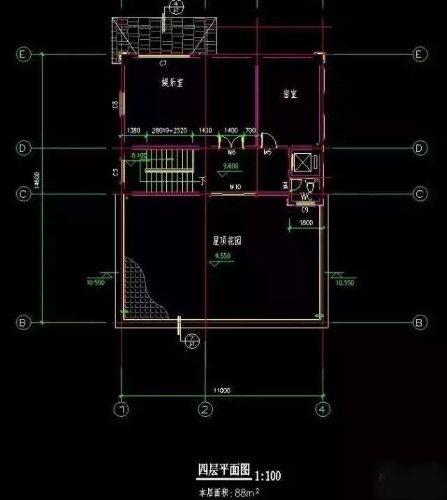 高檔配置的四層農村別墅戶型，完爆城市商品房