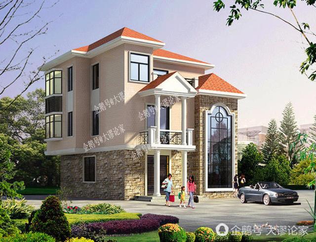 這款帶挑空客廳的三層農(nóng)村別墅，村長看了都不淡定