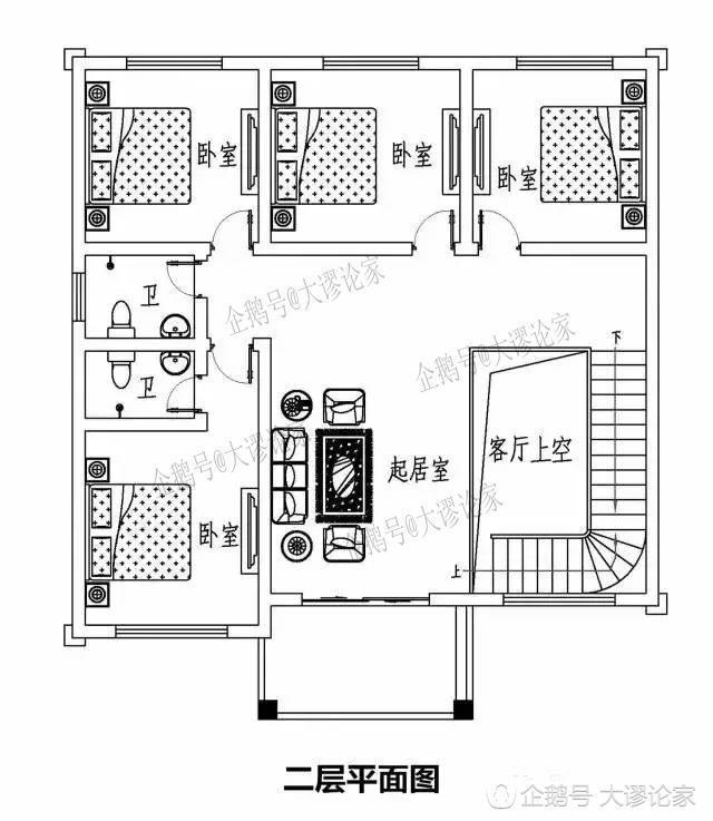 25萬建造二層農(nóng)村小別墅戶型，超簡約實用