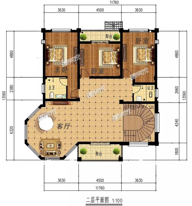 農(nóng)村自建別墅設(shè)計(jì)圖最佳戶型前6名！第2套造價(jià)只要30萬(wàn)，您最喜歡哪一套呢