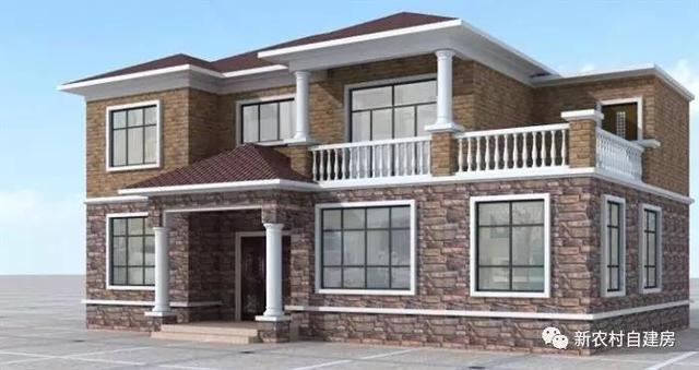 20萬內的農村私人別墅設計圖，14x9米，含平面圖和立面圖