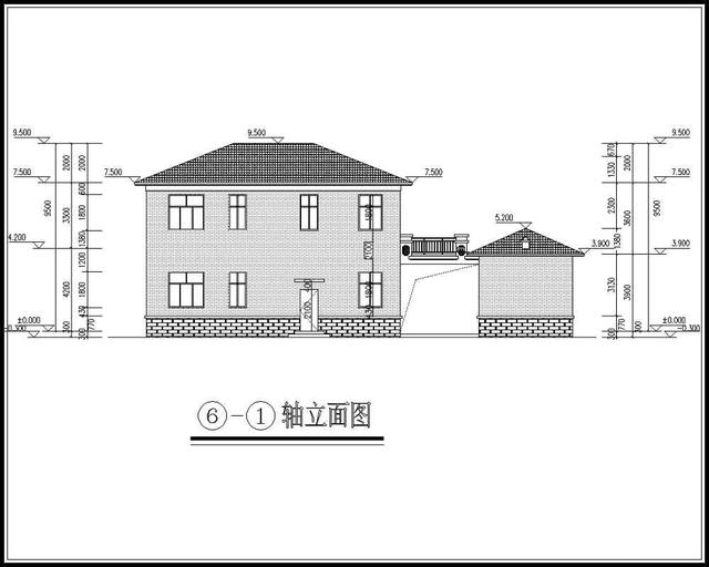 18萬帶堂屋的二層農村別墅，廚房單獨建好不好 含平面和立面圖