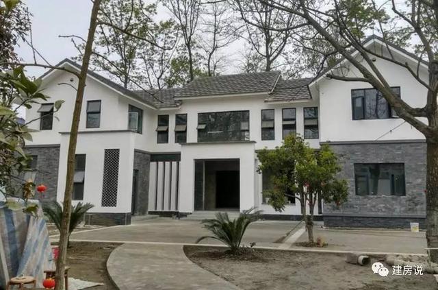 網友40萬自建農村別墅三合院，中式花園引全村沸騰