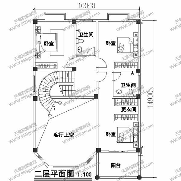 6套面寬10米左右的別墅圖紙，用地面寬小就這樣建！