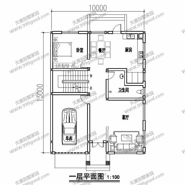 6套面寬10米左右的別墅圖紙，用地面寬小就這樣建！