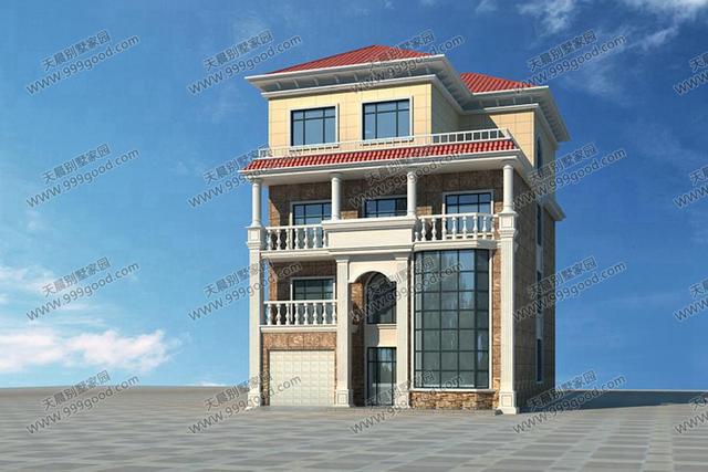 6套面寬10米左右的別墅圖紙，用地面寬小就這樣建！