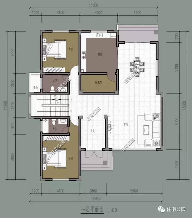 35萬就能蓋起這樣一棟別墅，3層設(shè)計(jì)還帶挑空客廳，喜歡嗎？