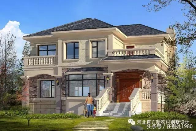 一套實(shí)用大氣的13.7*11.4米農(nóng)村小別墅方案