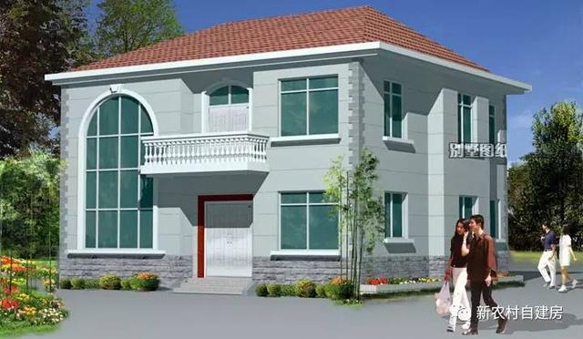 12x11米的二層農(nóng)村別墅，7室3衛(wèi)，人再多也住得下