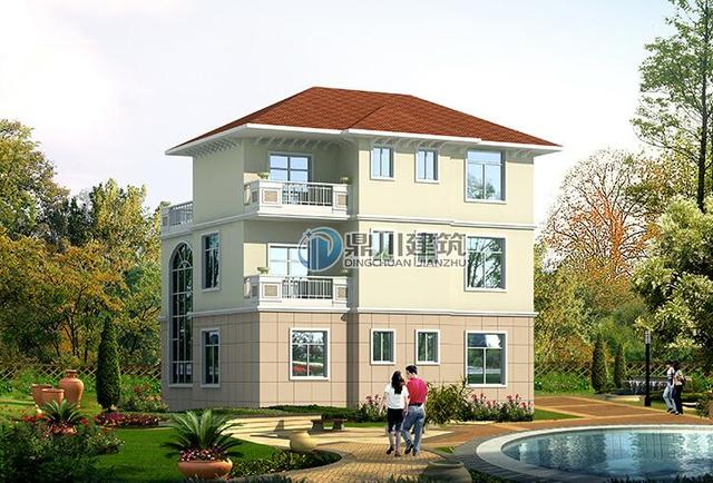 三層復式小別墅，都說不管從哪個方向看都好看，這錢花的太值了！