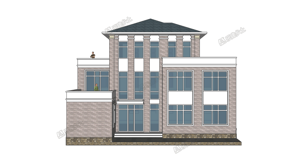 三層農(nóng)村自建民宅，專為兩代人居住設(shè)計