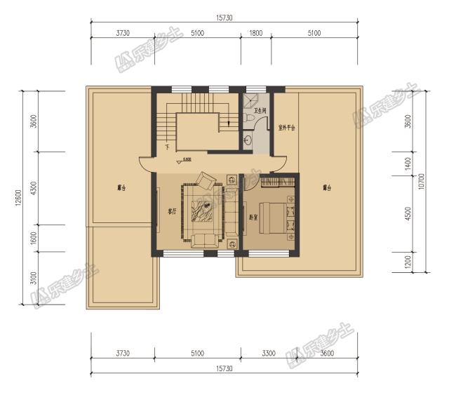 三層農(nóng)村自建民宅，專為兩代人居住設(shè)計