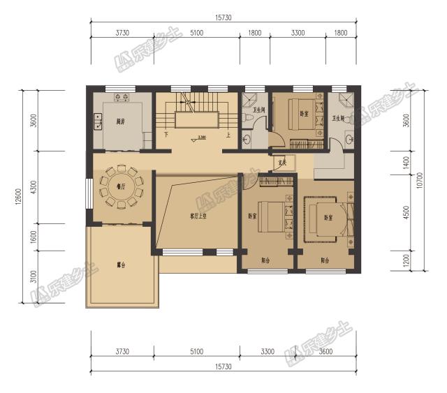 三層農(nóng)村自建民宅，專為兩代人居住設(shè)計