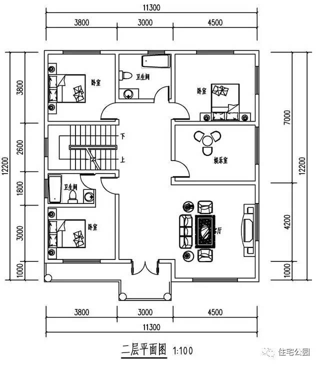 農村自建3層別墅，8間臥室再也不怕兄弟多不夠住了！