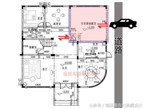 農村自建房的車庫該怎么設計？在什么位置好？高寬多少合適？