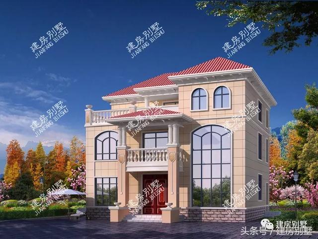 3棟三層農村別墅設計圖，簡約大氣，無論蓋哪一棟都能讓你倍有面兒