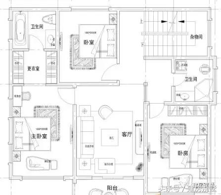 借錢也要蓋的一款別墅圖，房子周正外觀大氣，太值了