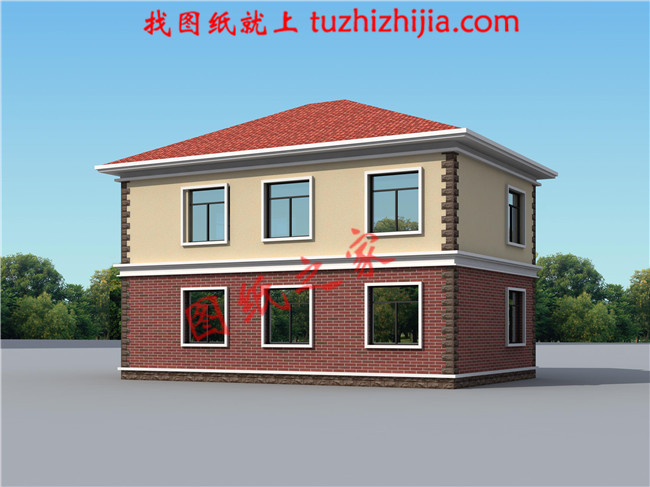 新農(nóng)村兩層樓房設(shè)計圖，占地110平米，戶型簡單實(shí)用