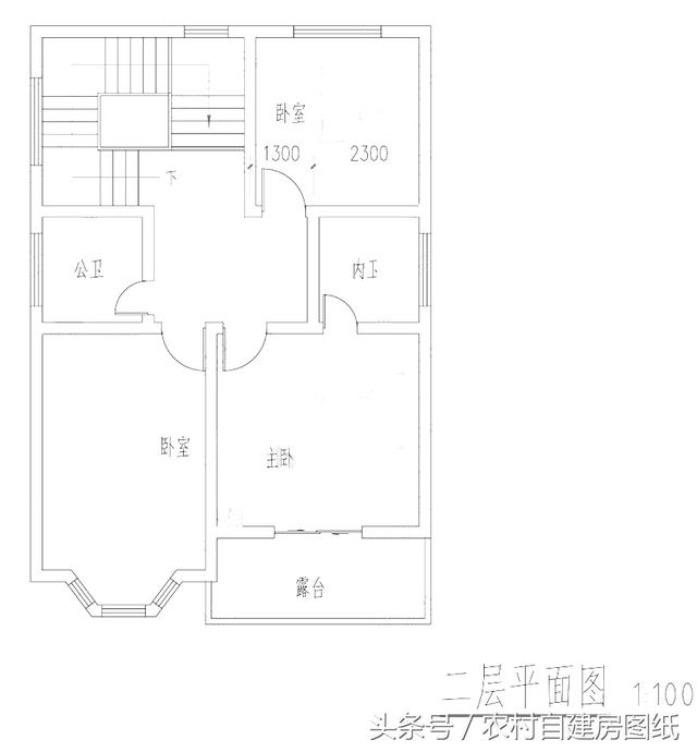 4款小戶型別墅圖，100平以內的二層農村房，又精致又溫馨，造價不貴隨便建
