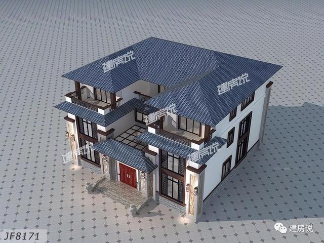 三層新中式別墅圖，顏值和布局都堪稱(chēng)別墅中的轟炸機(jī)，擁有這樣的房子簡(jiǎn)直是人生贏家啊