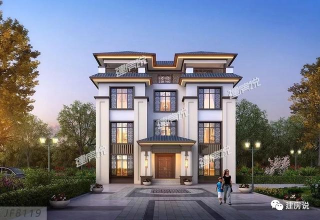 三層新中式別墅圖，顏值和布局都堪稱(chēng)別墅中的轟炸機(jī)，擁有這樣的房子簡(jiǎn)直是人生贏家啊