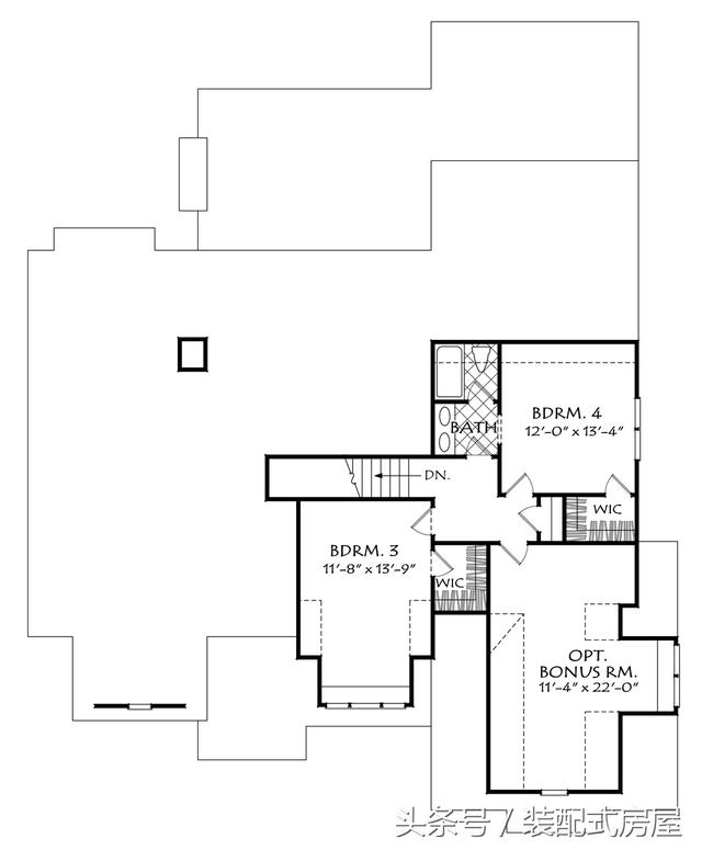 5款歐式坡頂輕鋼龍骨別墅配平面圖，有興趣的可以參考一下