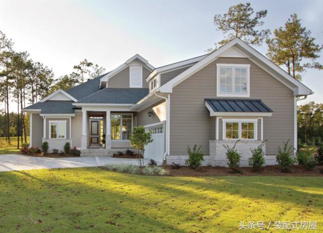 5款歐式坡頂輕鋼龍骨別墅配平面圖，有興趣的可以參考一下