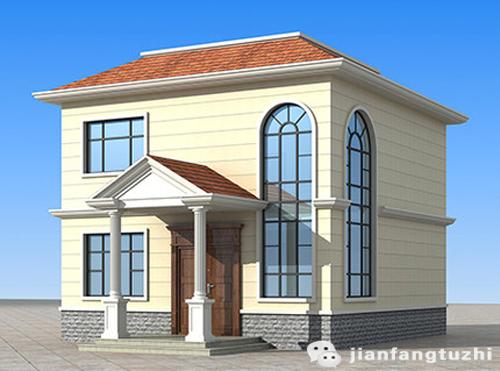 二層小戶型帶挑空客廳自建房全套施工圖，15萬80㎡1廳2室建筑結(jié)構(gòu)水電齊