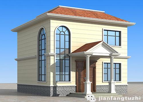 二層小戶型帶挑空客廳自建房全套施工圖，15萬80㎡1廳2室建筑結(jié)構(gòu)水電齊