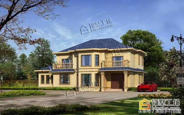 二層簡歐風格復式別墅圖，空間寬敞，住起來更舒心。