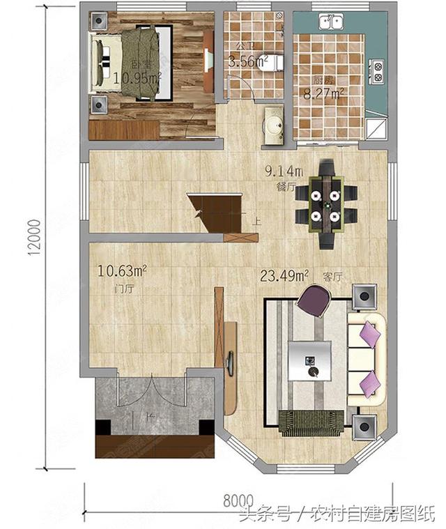 二層農村小別墅設計圖，20萬買不了房買不了好車，建套這樣的小別墅可好？