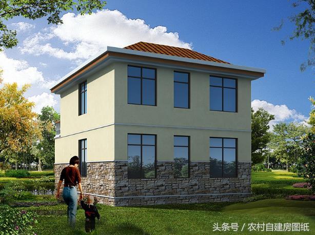 二層農村小別墅設計圖，20萬買不了房買不了好車，建套這樣的小別墅可好？