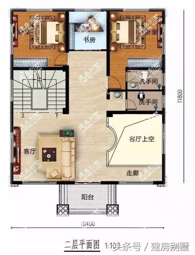 豪華四層復式別墅設計圖，配有茶室，不得不說建一棟好房子是讓幾代人受益的事