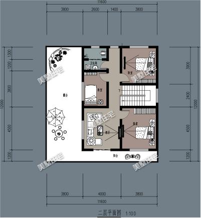 11X12米簡約歐式別墅設計圖，車庫露臺樣樣有，有這樣一套別墅，還怕找不到女朋友嗎？