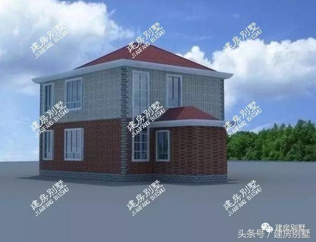 兩層別墅圖跟五六十萬的別墅相比絲毫不差，簡單實用