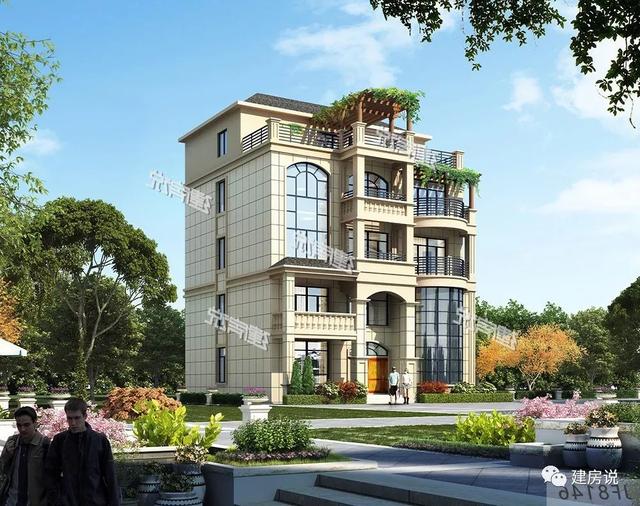 5款兄弟疊拼別墅圖，一人一層，其樂融融，平攤一戶也就15萬呢，巨劃算！