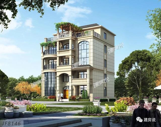 5款兄弟疊拼別墅圖，一人一層，其樂融融，平攤一戶也就15萬呢，巨劃算！