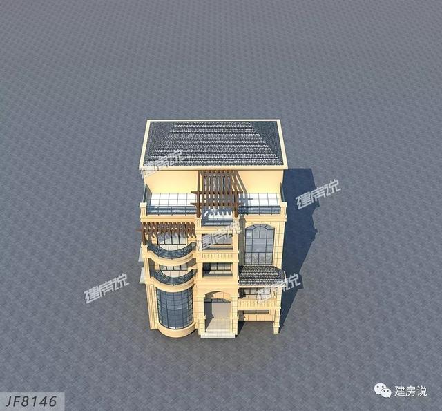 5款兄弟疊拼別墅圖，一人一層，其樂融融，平攤一戶也就15萬呢，巨劃算！