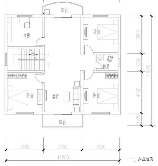 30萬的兩層別墅設計圖，連鎮長都叫好！