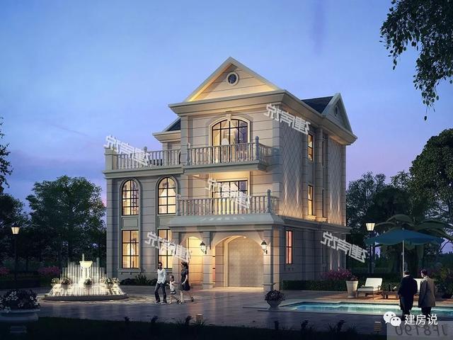 擁有一棟這樣豪華大氣的三層別墅，家庭幸福，人生美滿！